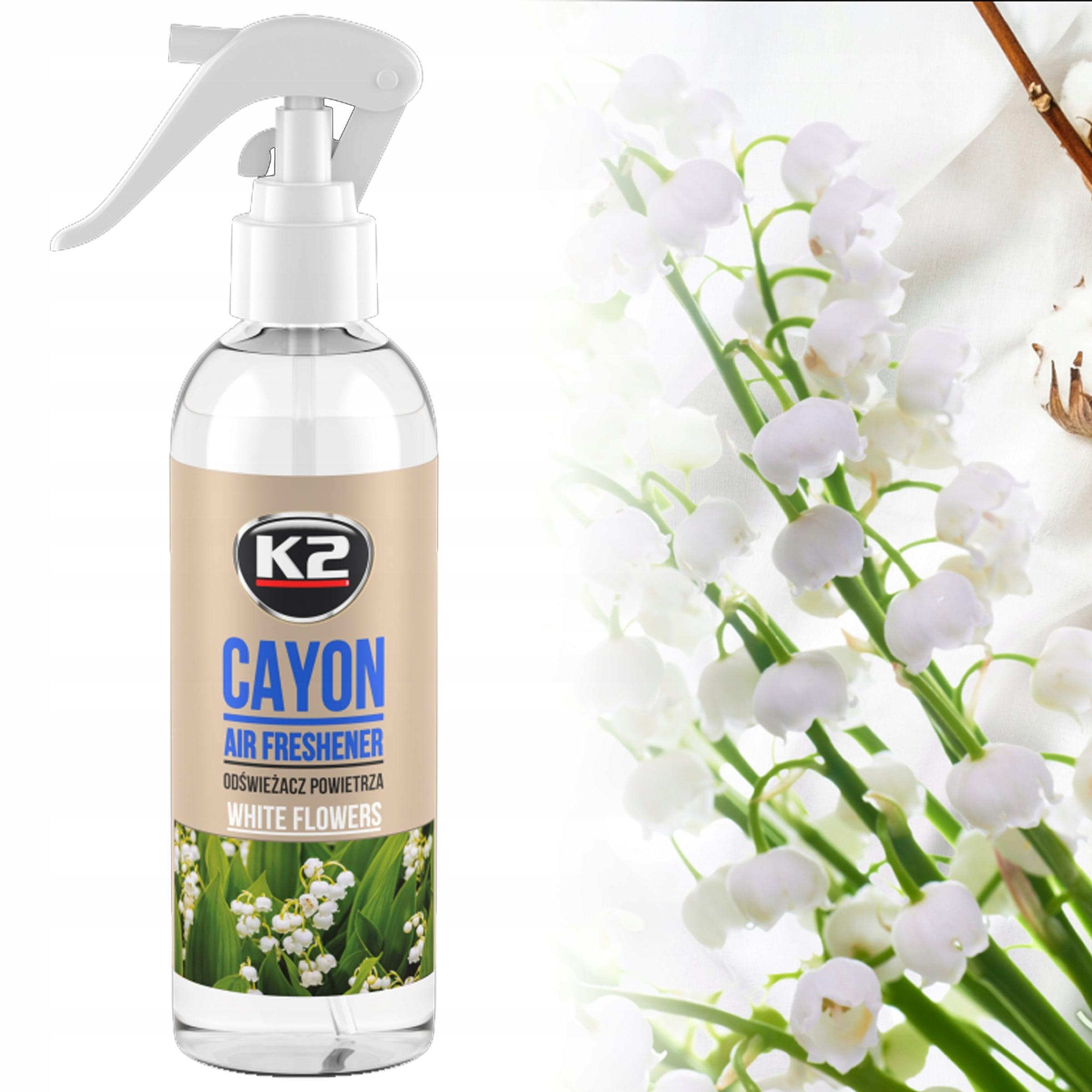 معطر منزلي وايت فلاور – K2 CAYON WHITE FLOWER 250ML